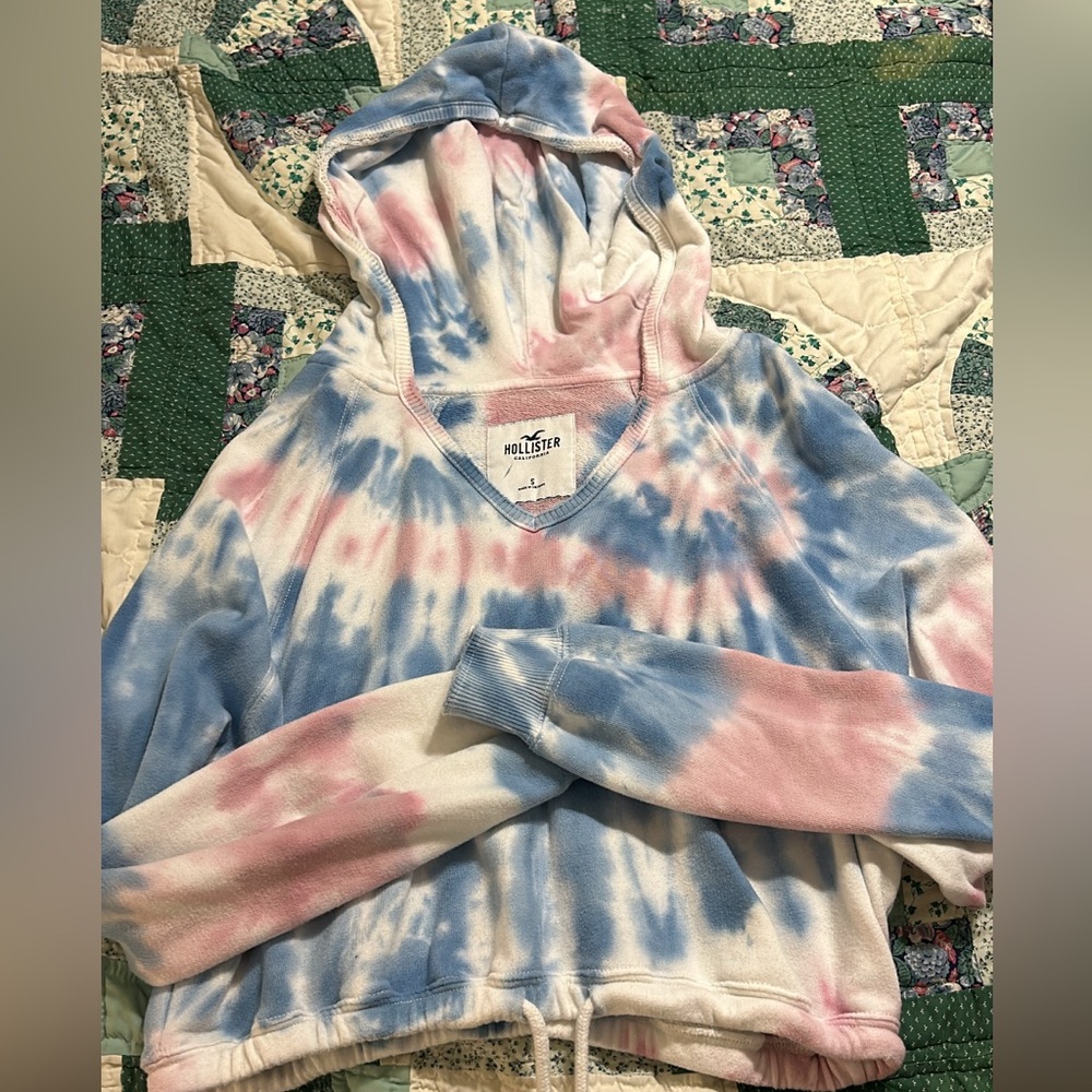 Hollister Pastel Tie-Dye Pullover